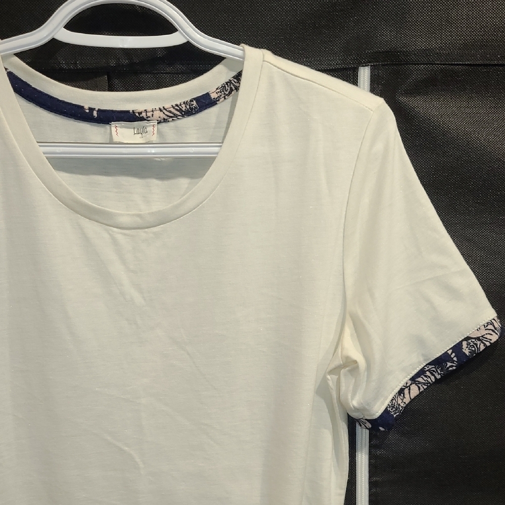 Women's Short Sleeve Tee - Cream - Picture 6 of 6